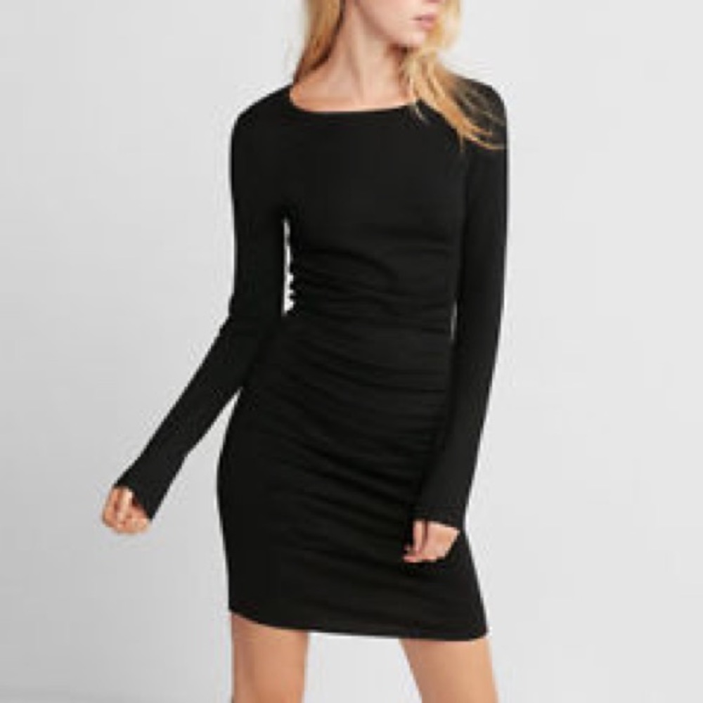 Express Black fitted dress